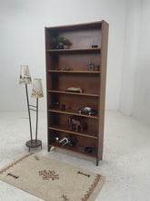 Vintage Teak Bücherregal | Mid Century Regal 60er Jahre | Hohes Holz Standregal