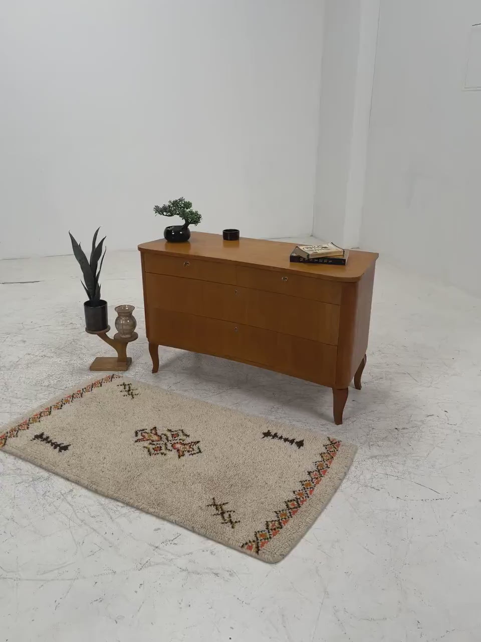 Vintage Kommode | Mid Century Schubladen Schrank Holz Aufbewahrung 60er Jahre