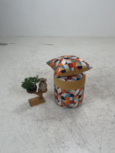 Fußhocker mit Kissen | Schlafzimmer Pouf | Gepolsterter Sitzhocker