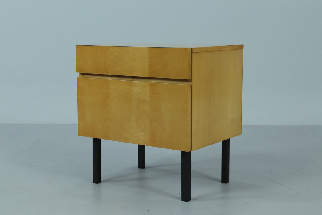 ❌SALE❌ Vintage Mini Kommode 60er Jahre | Mid Century Schubladen Flur Konsole Schrank Antik Retro 50er 70er Holz Schwarze Griffe